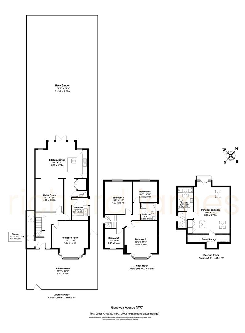 2, Goodwyn Avenue, London floorplan