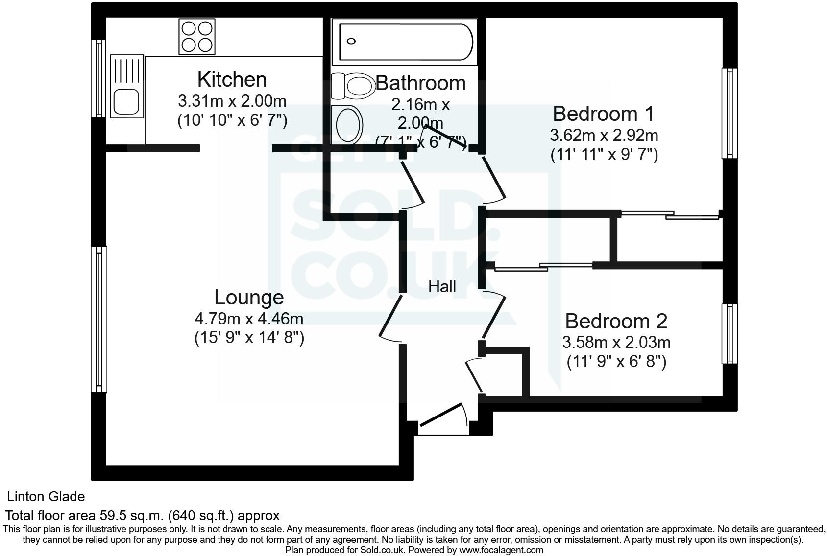 Hartscroft, Linton Glade, Forestdale, Croydon CR0, 2 bedroom flat for sale 64918129