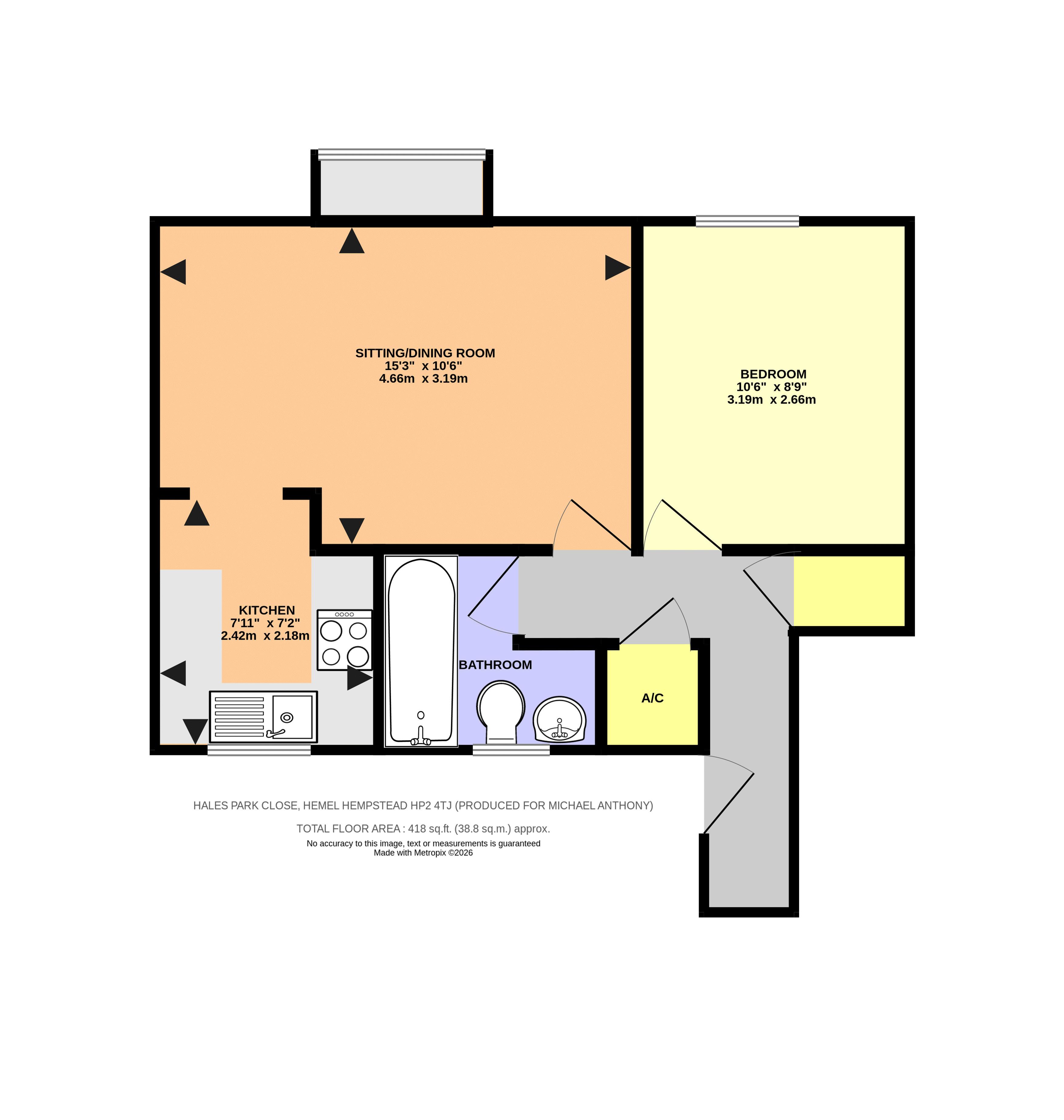 21, Hales Park Close, Hemel Hempstead floorplan