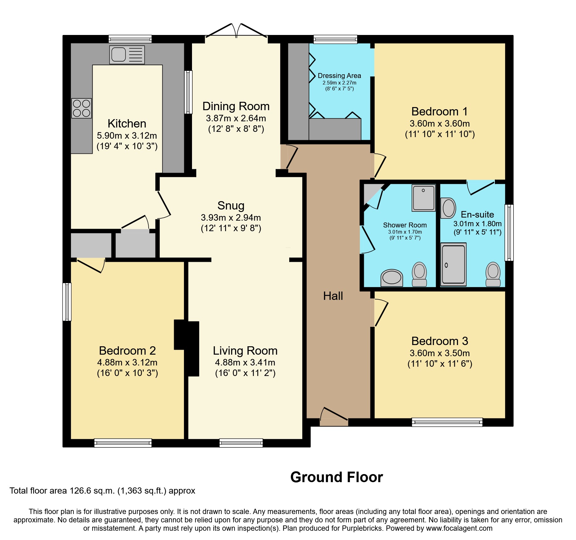 3, Engine Dyke, Spalding floorplan