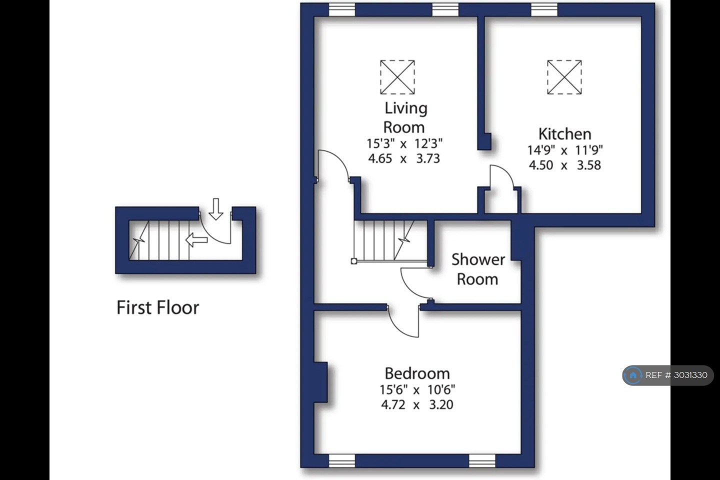 Flat, Boroughgate, Otley floorplan