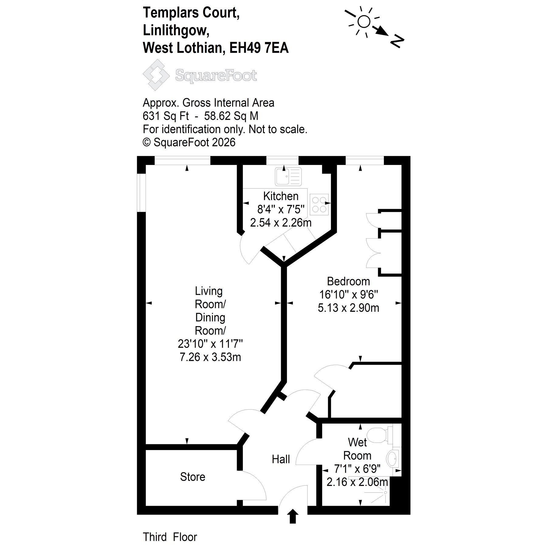 42 Templars Court, Linlithgow West Lothian floorplan