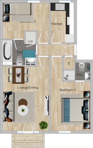 2 Bedrooms Flat to rent in Hamilton Court, Brighton BN2