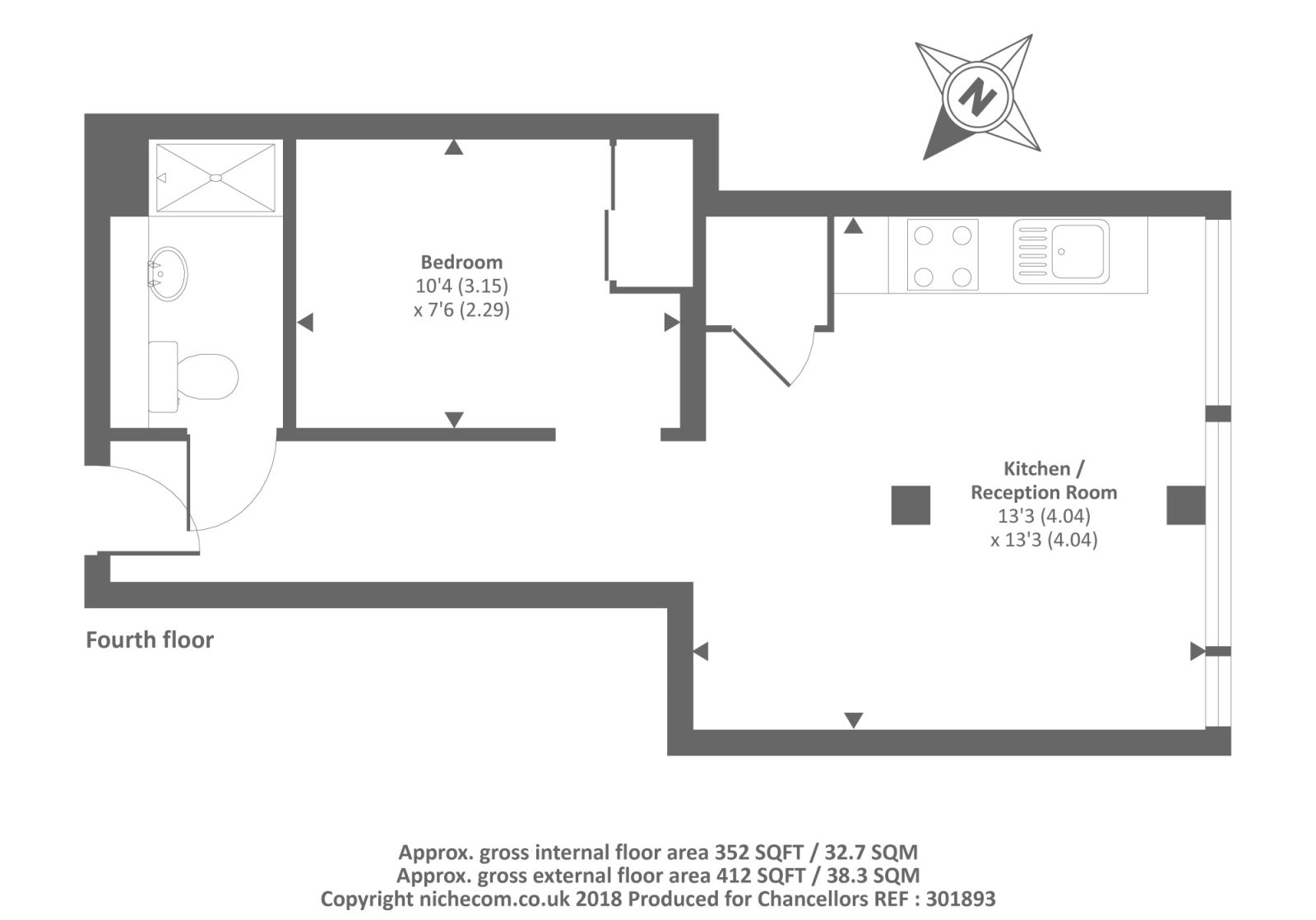Flat 35 Skyline, 292-298, High Street, Slough floorplan