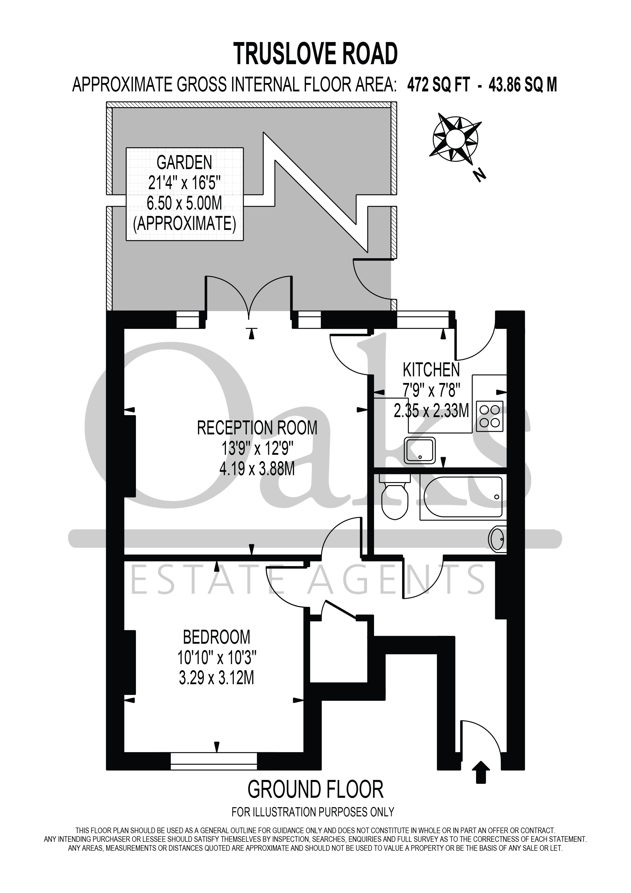 Truslove Road, London floorplan