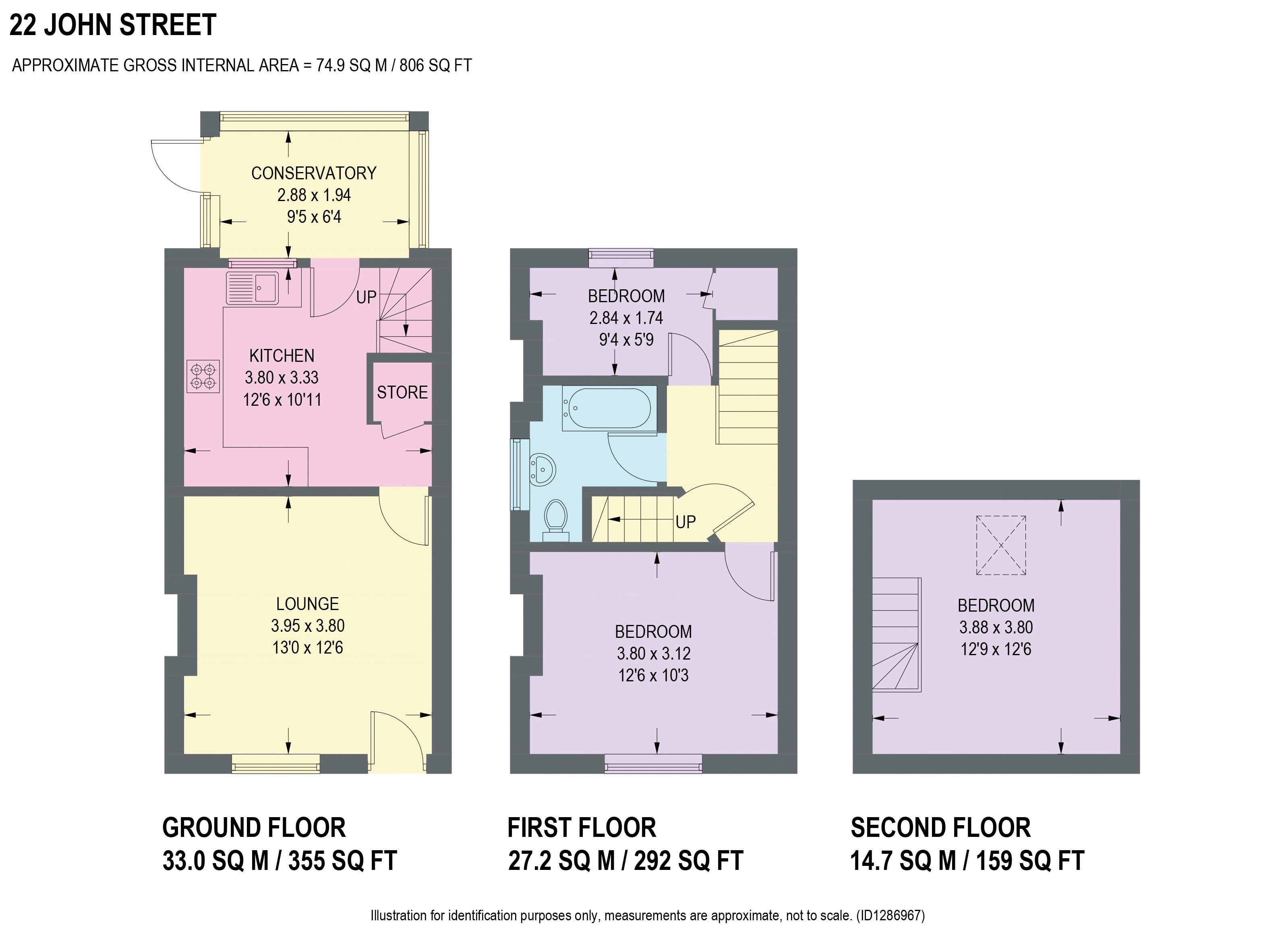 22, John Street, Chesterfield floorplan