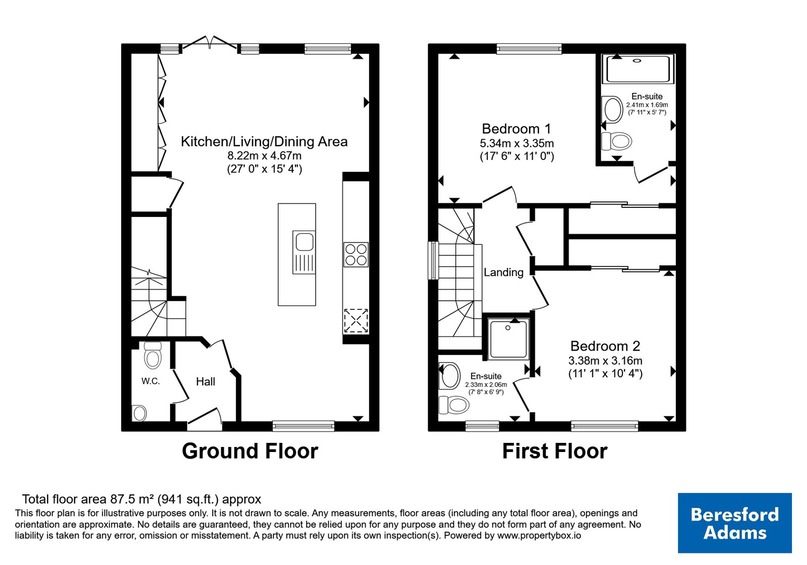 55, Bentley Avenue, Flintshire floorplan