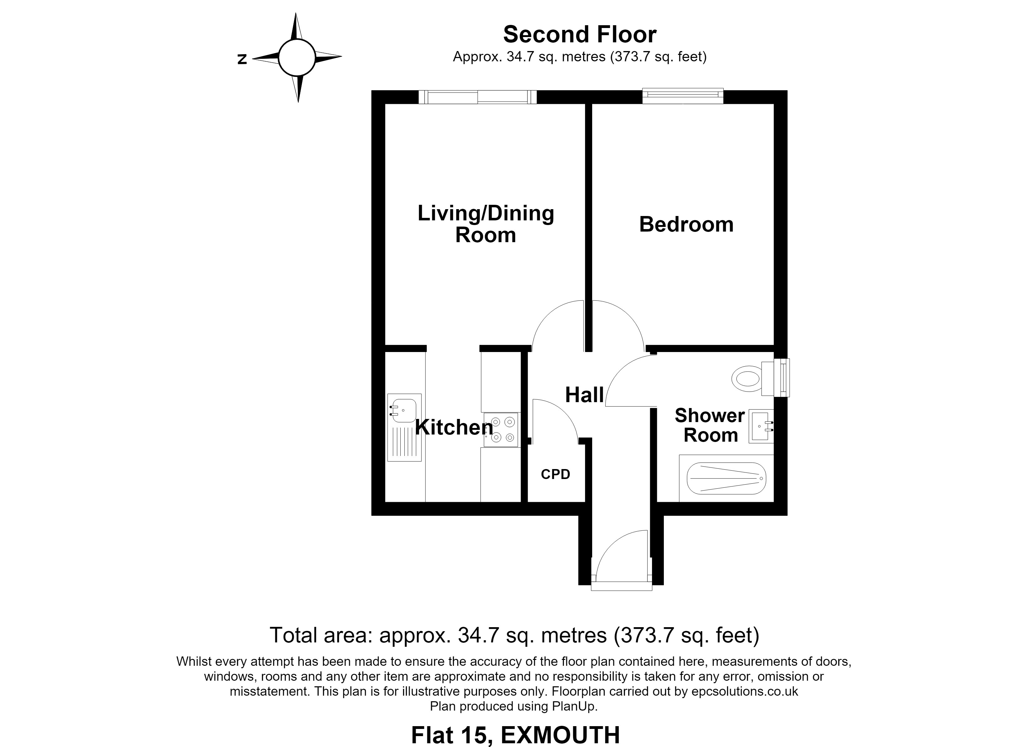 15, Glenorchy Court, Exmouth floorplan
