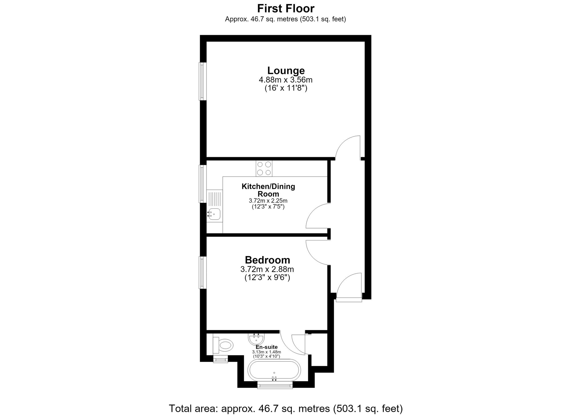 16 Broom Hall High Street, Biggleswade floorplan