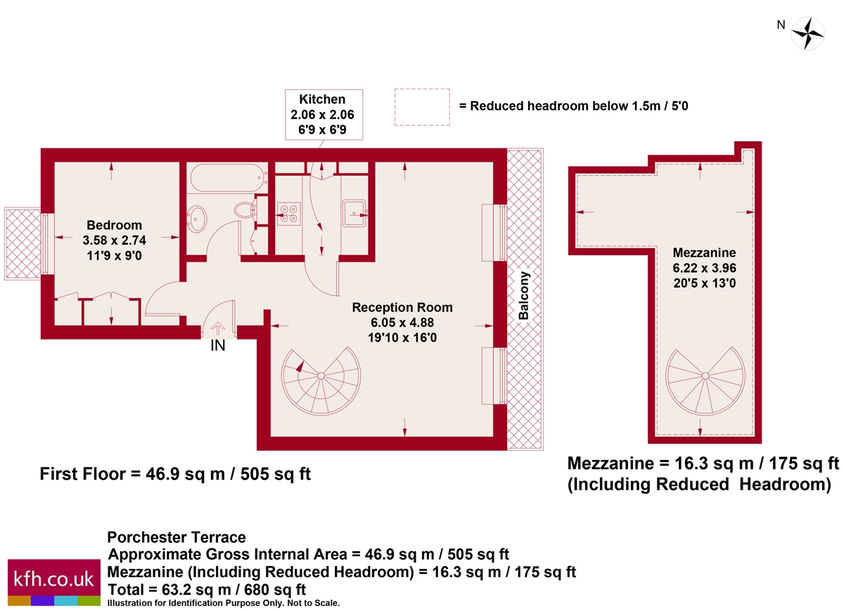 Flat C, 28, Porchester Square, London floorplan