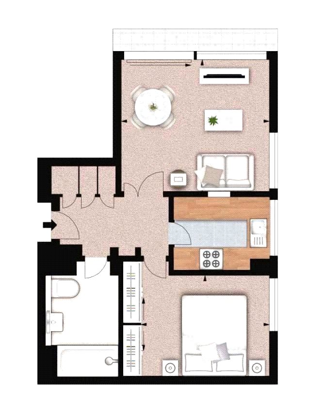 1 Bedrooms Flat to rent in 3 Luke House, Abbey Orchard Street, London SW1P