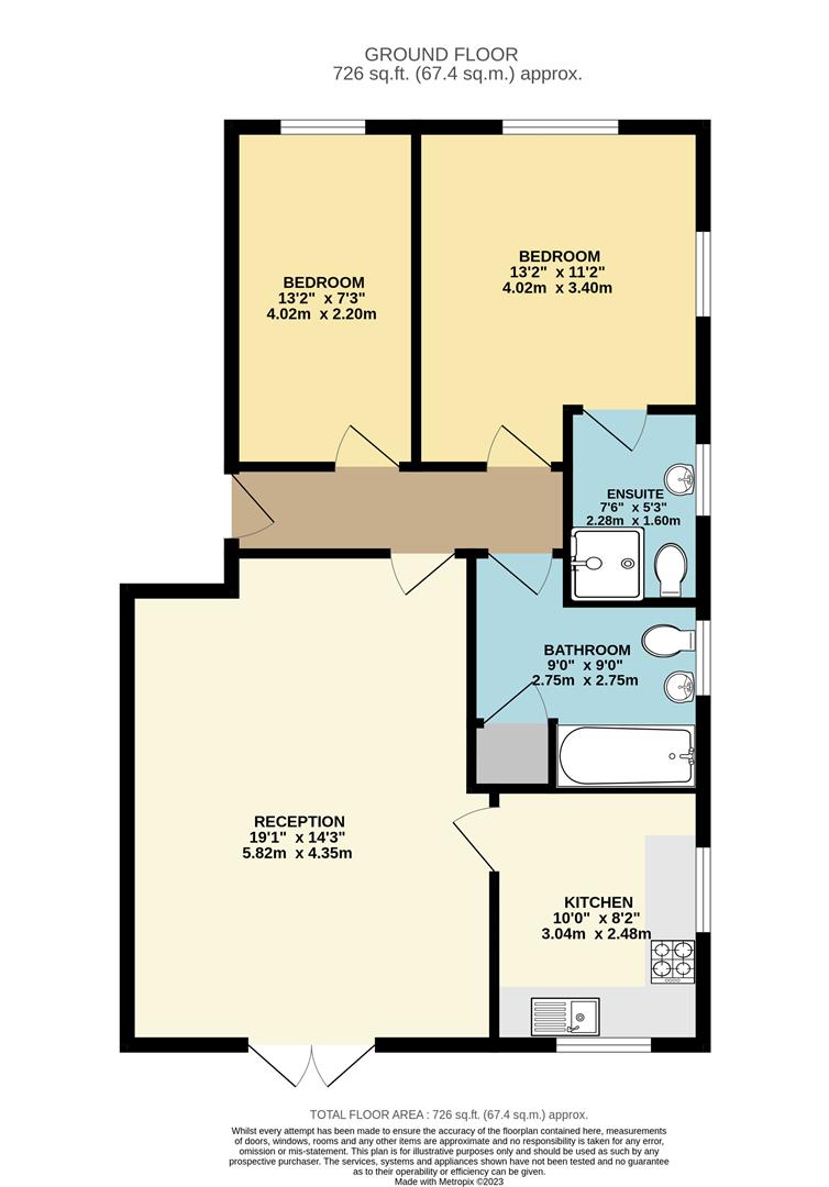 18, Woodville Court, Stafford Close, Southgate floorplan