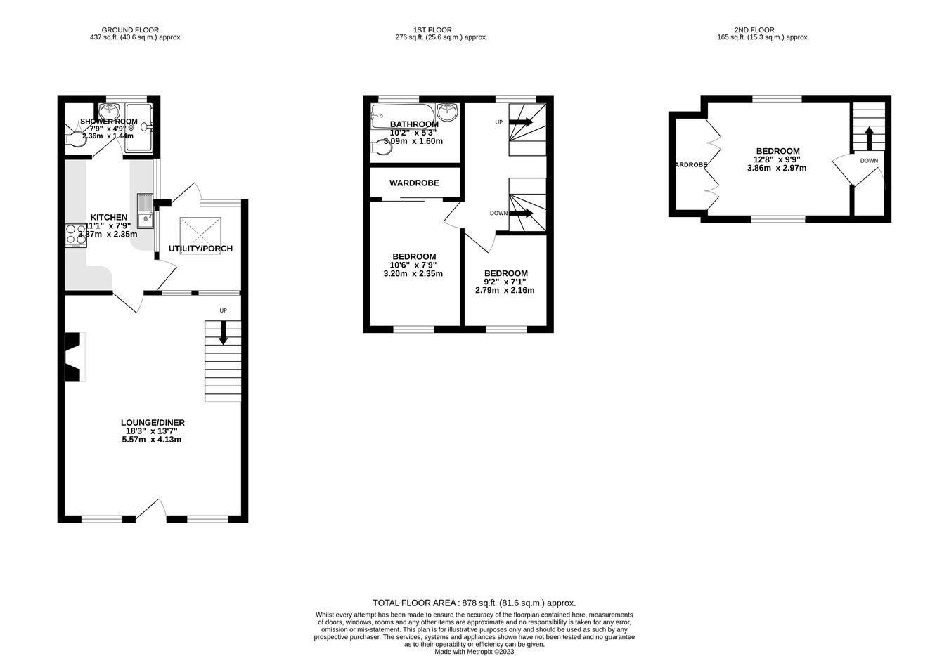 15, Orchard Street, Brecon floorplan
