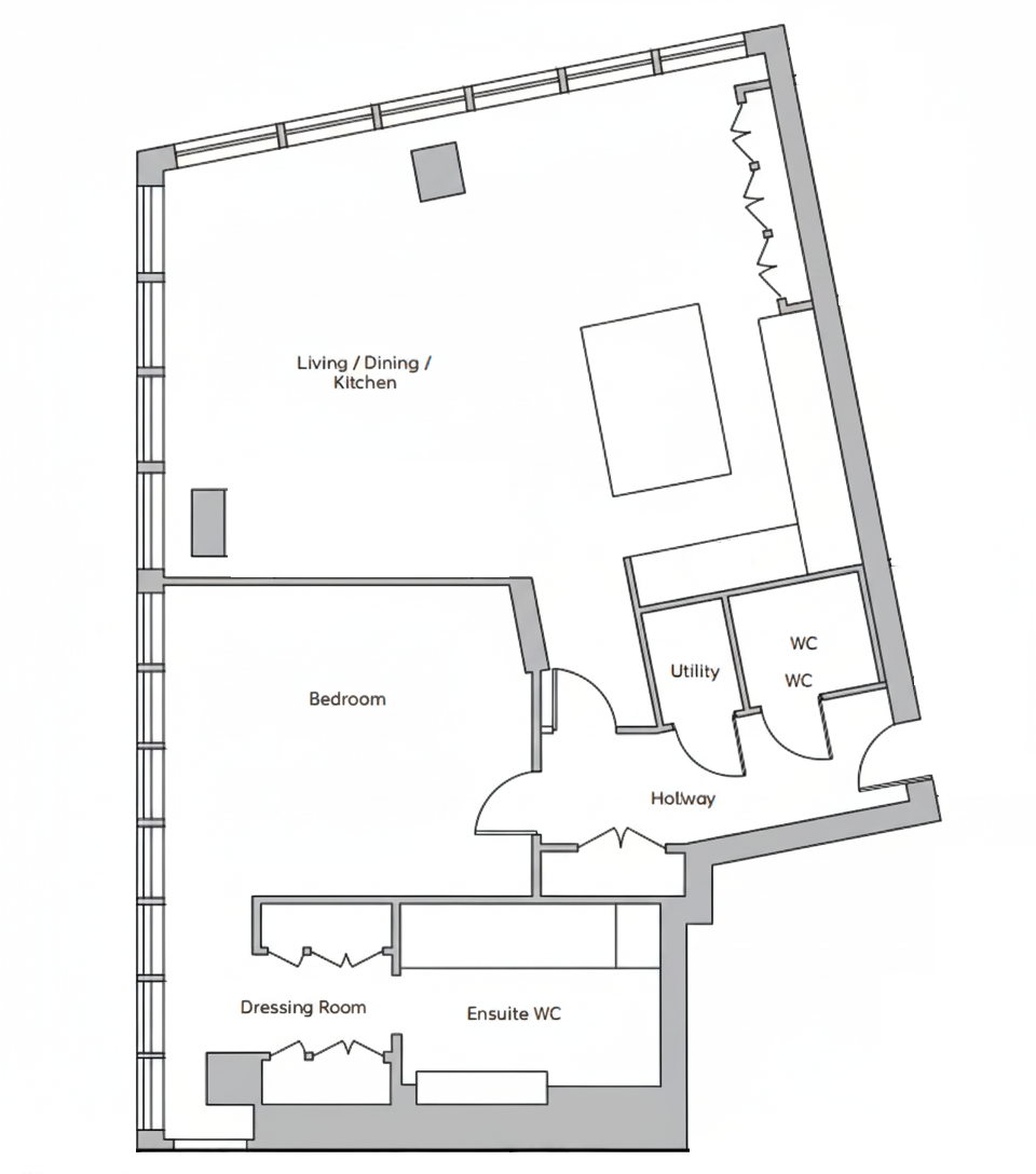 Apartment 3006, London floorplan
