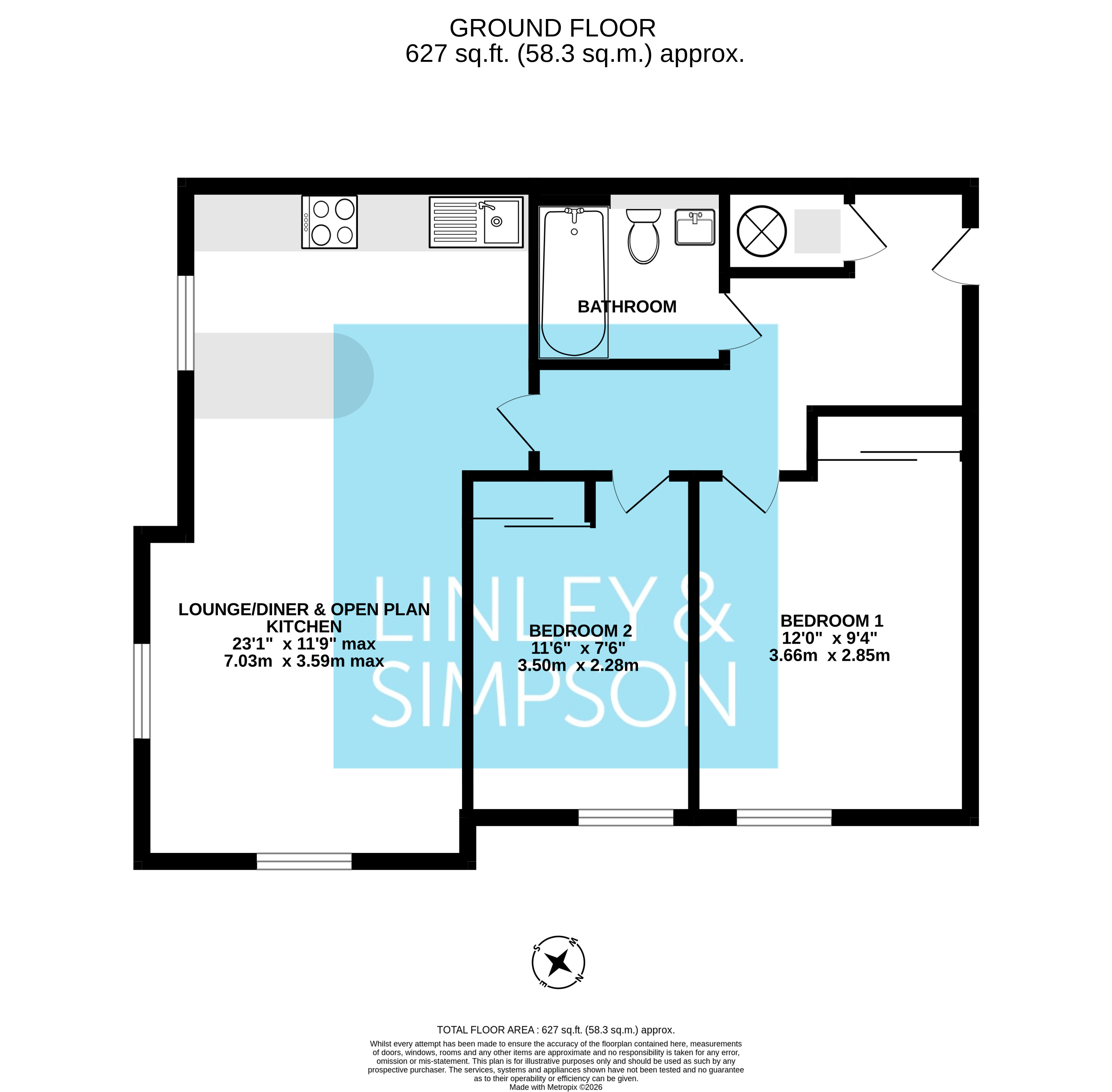 14,, Weald House, York floorplan