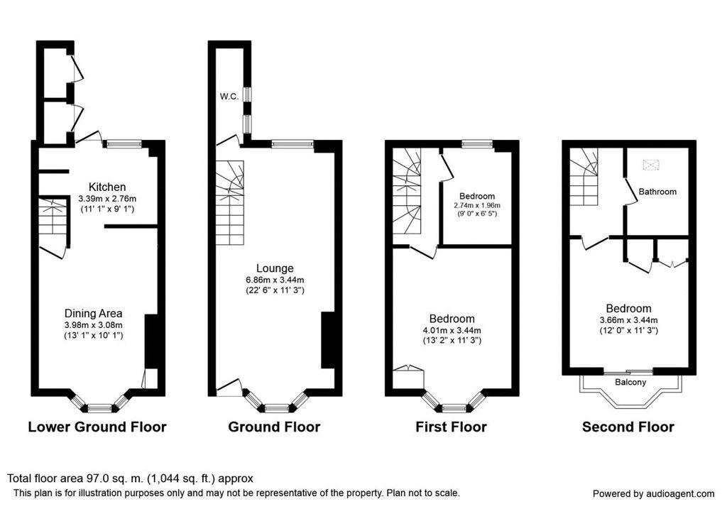 Dolphin Cottage, West Buildings, Worthing floorplan