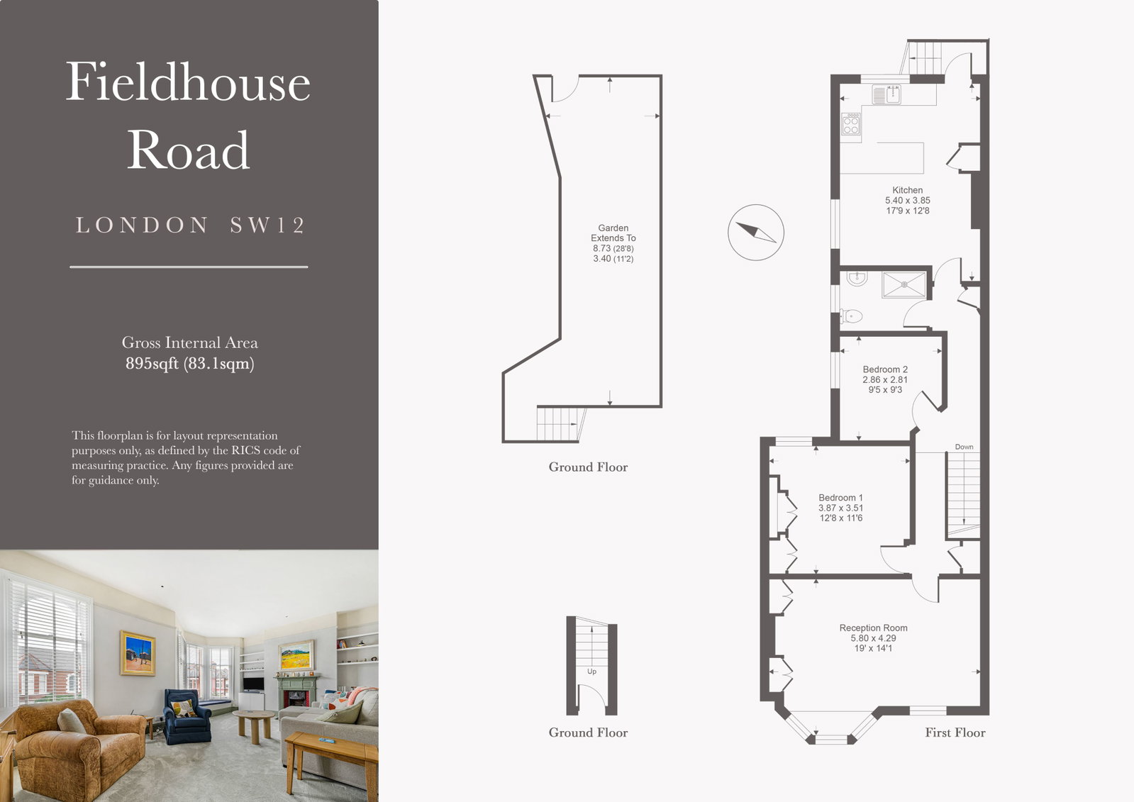 22a, Fieldhouse Road, London floorplan