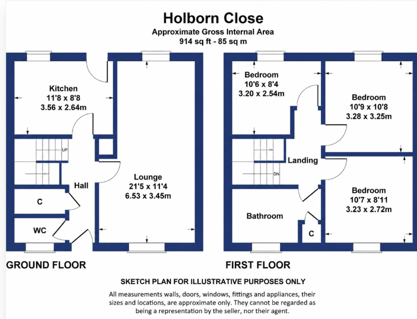 21, Holburn Close, County Durham floorplan