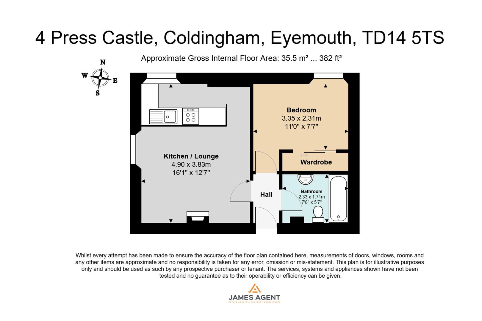 4 Press Castle, Eyemouth floorplan