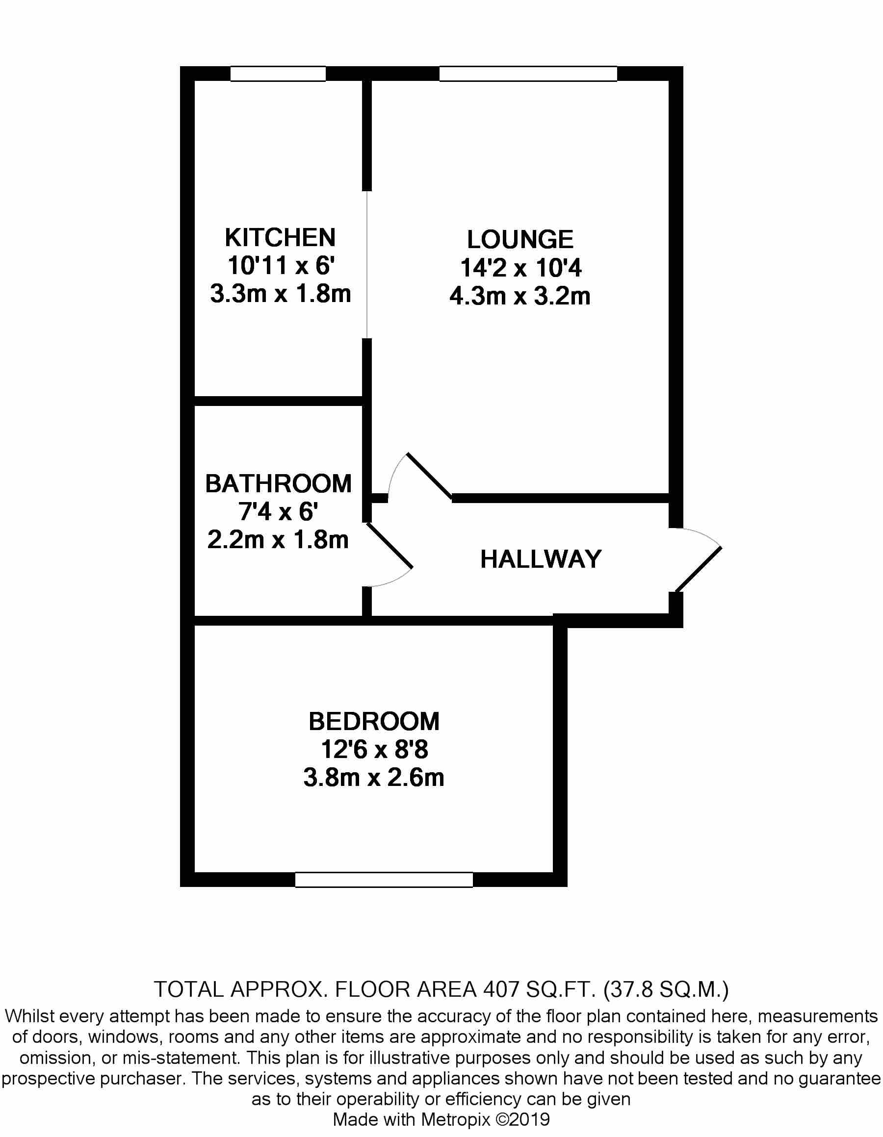 1 Bedrooms Flat to rent in Waterville Drive, Vange SS16