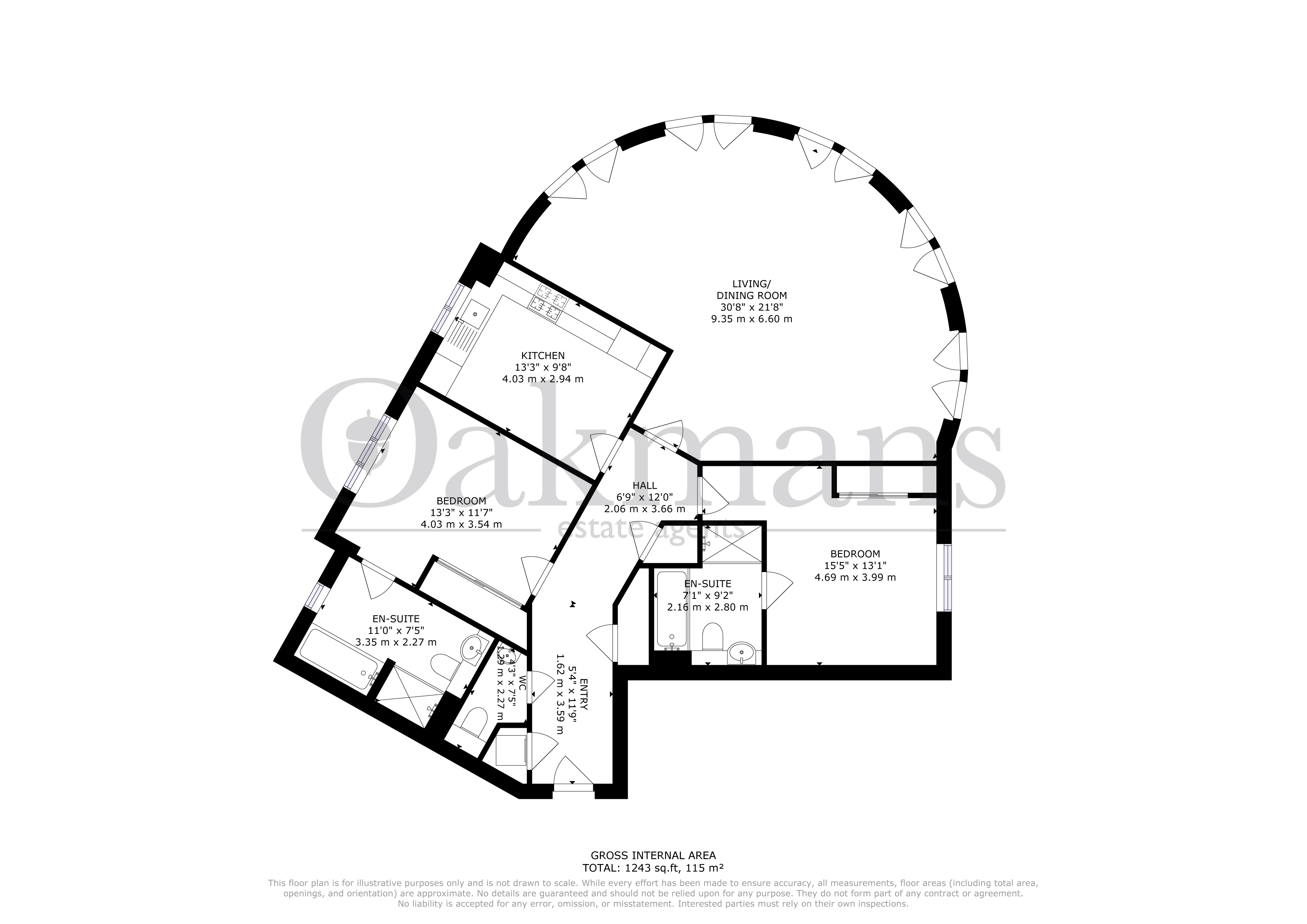 FLAT 53, BIRMINGHAM floorplan