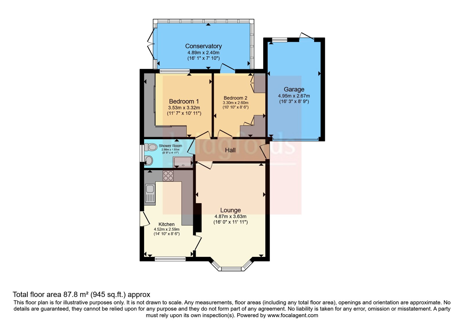 35, St. Saviours Close, Preston floorplan
