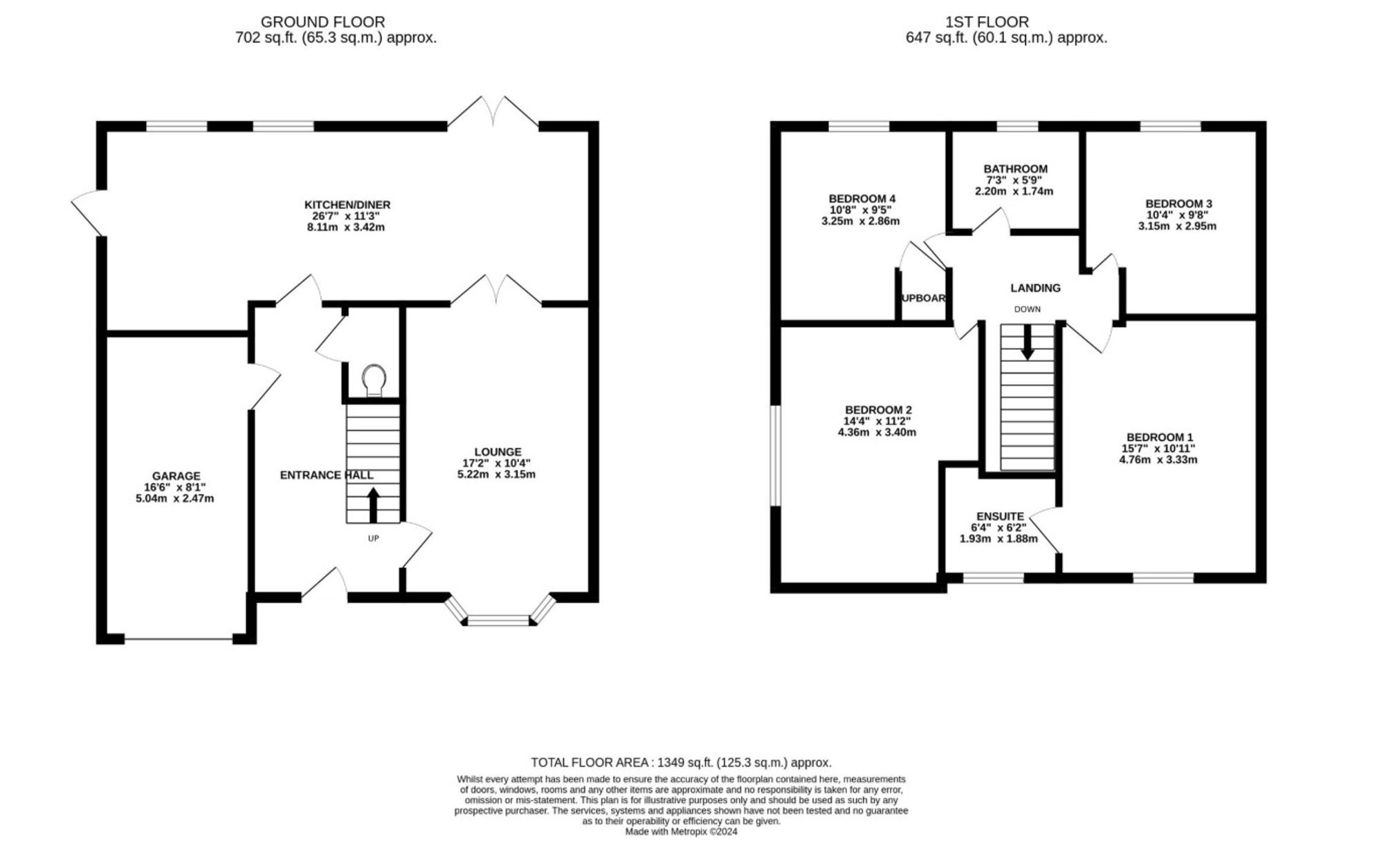 24 Archers Close, Brigg floorplan