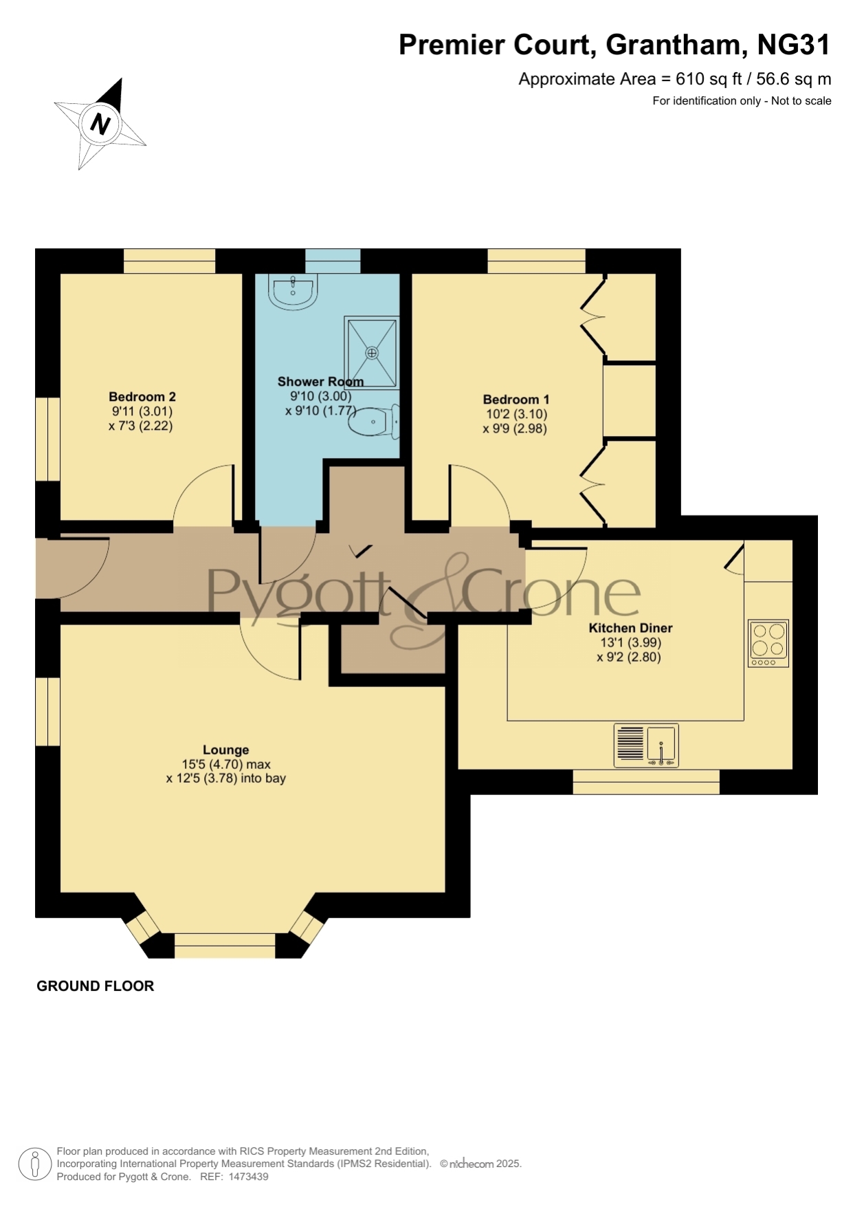 22, Premier Court, Grantham floorplan