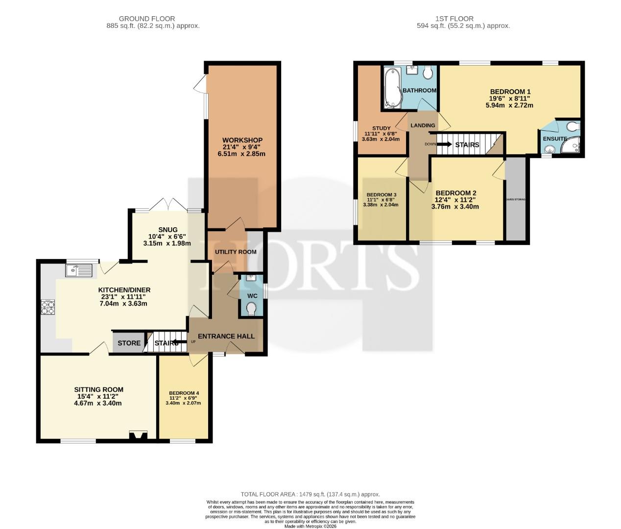Sherwood Avenue, Northampton floorplan