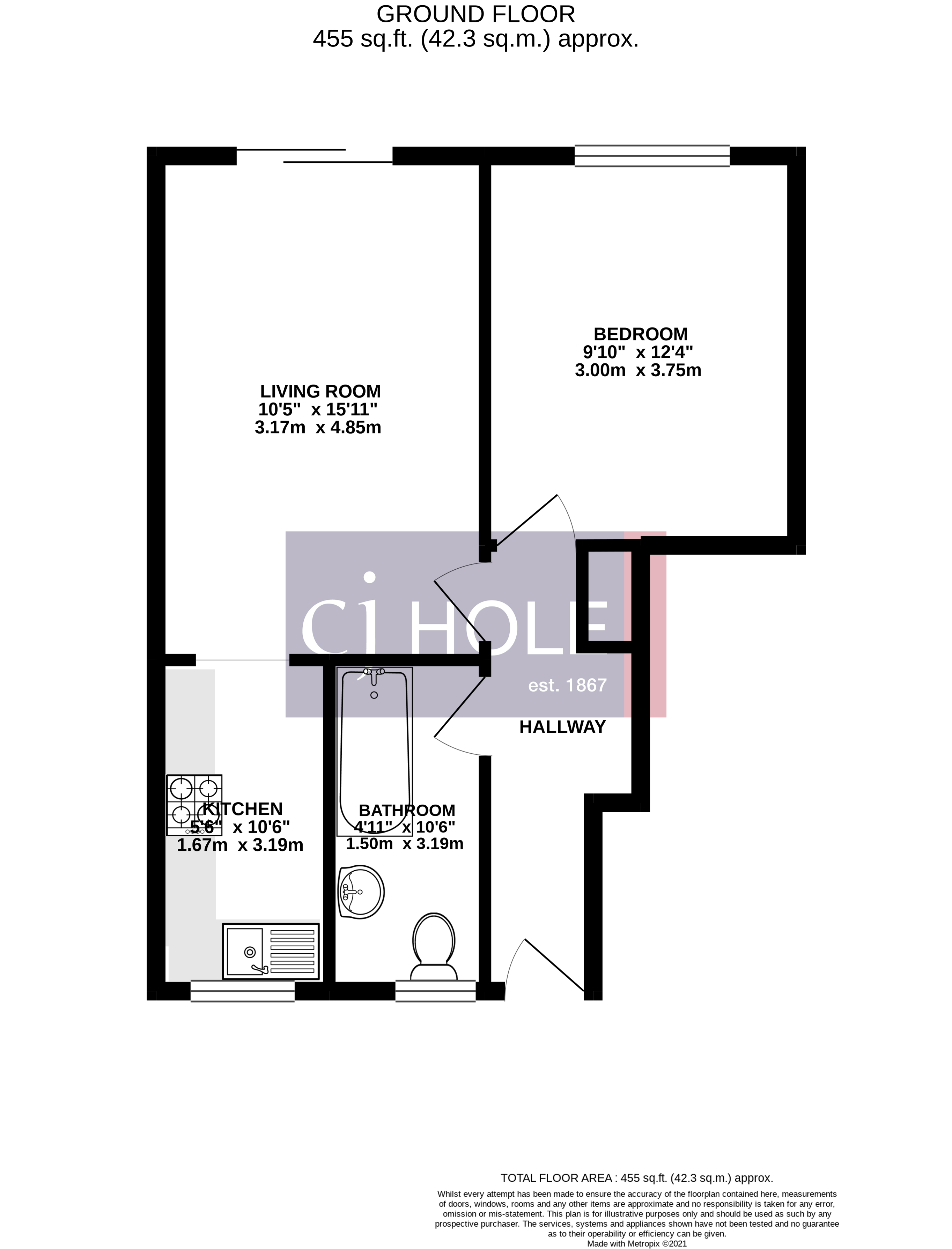 4C, School Road, Bristol floorplan