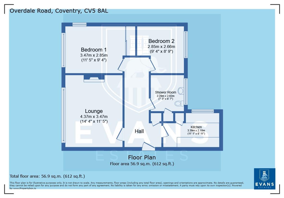 20, Overdale Road, Coventry floorplan