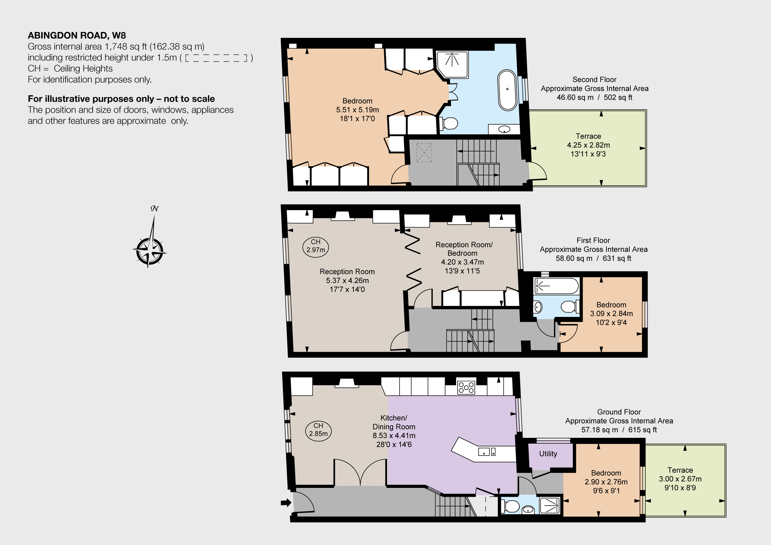 61, Abingdon Road, London floorplan