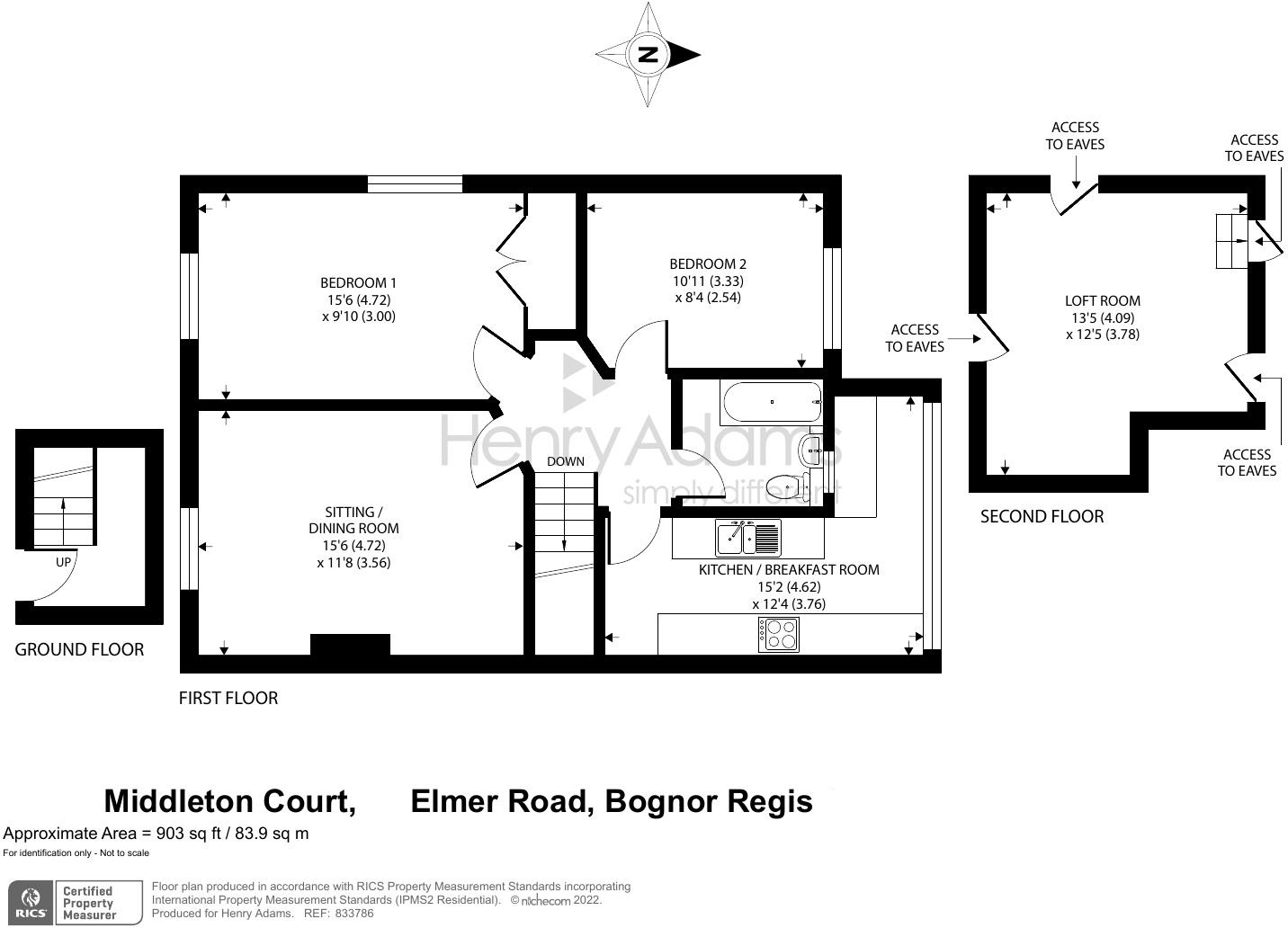 Elmer Road, MiddletonOnSea, Bognor Regis PO22, 2 bedroom flat for