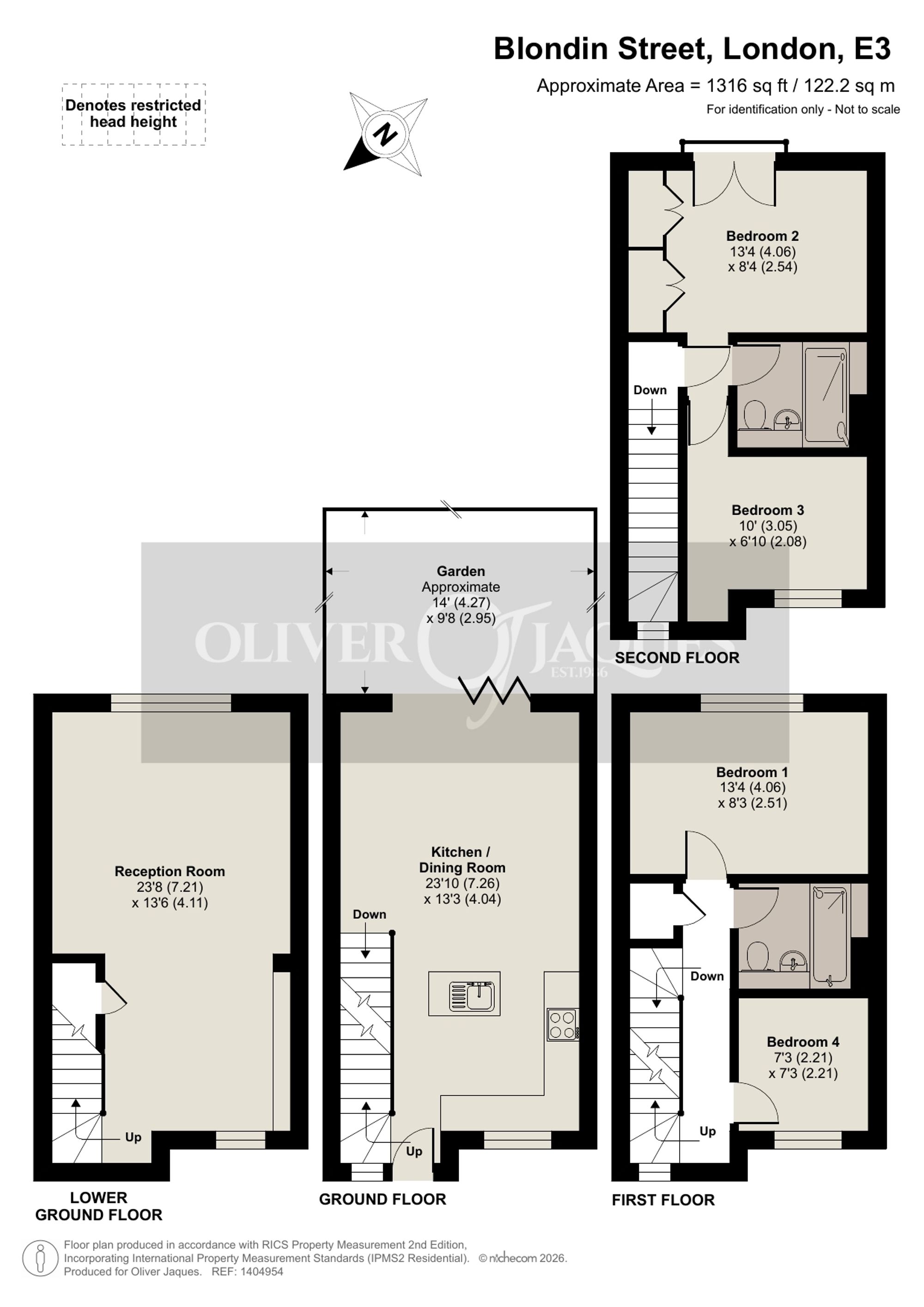 38 Blondin Street, London floorplan
