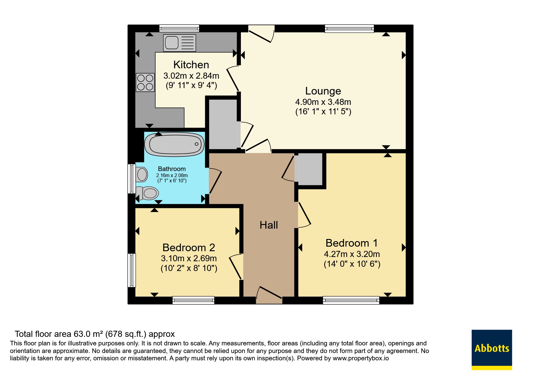 ++ 2 Bed Semi B 50% ++ Isle Road,, Orchard End Close, Wisbech floorplan