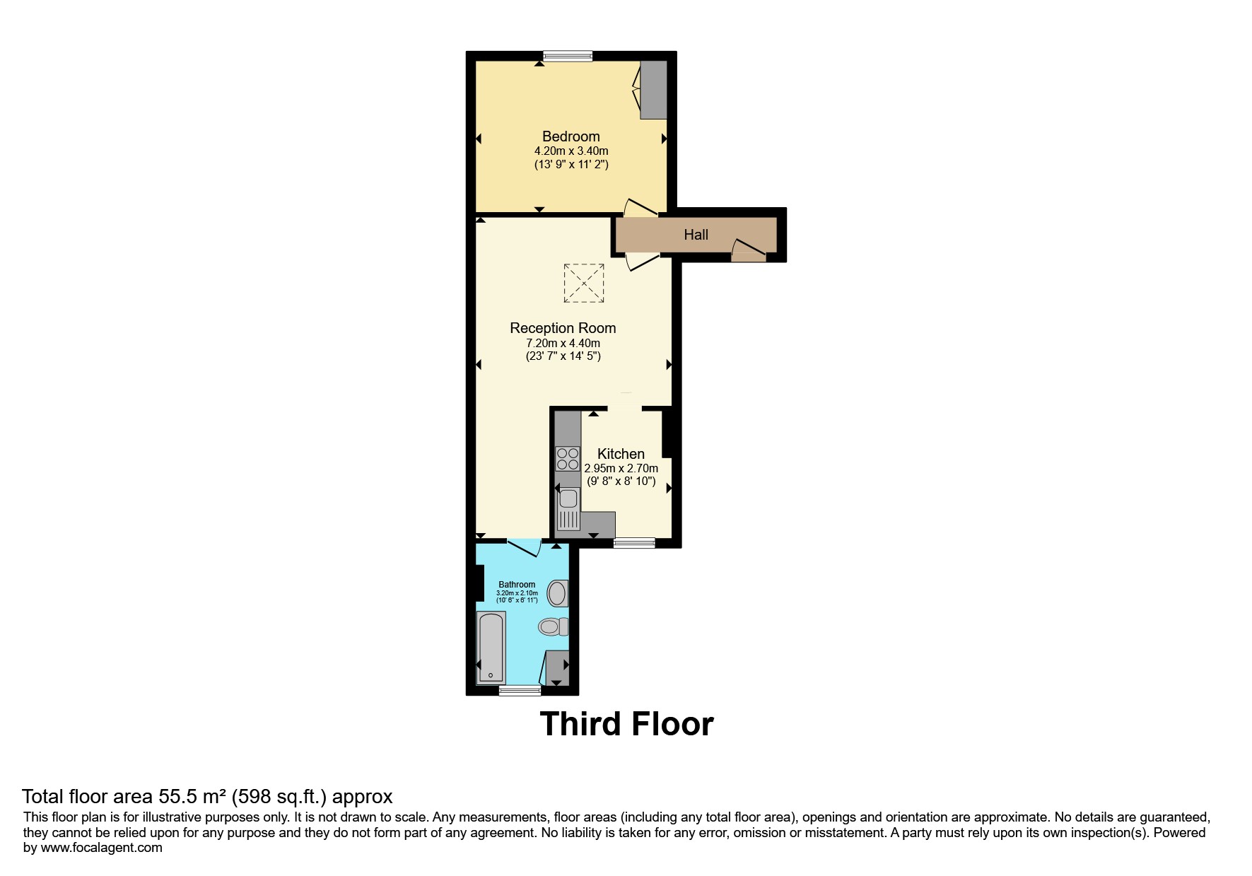 Flat 5, 83-85, London Road, Croydon floorplan