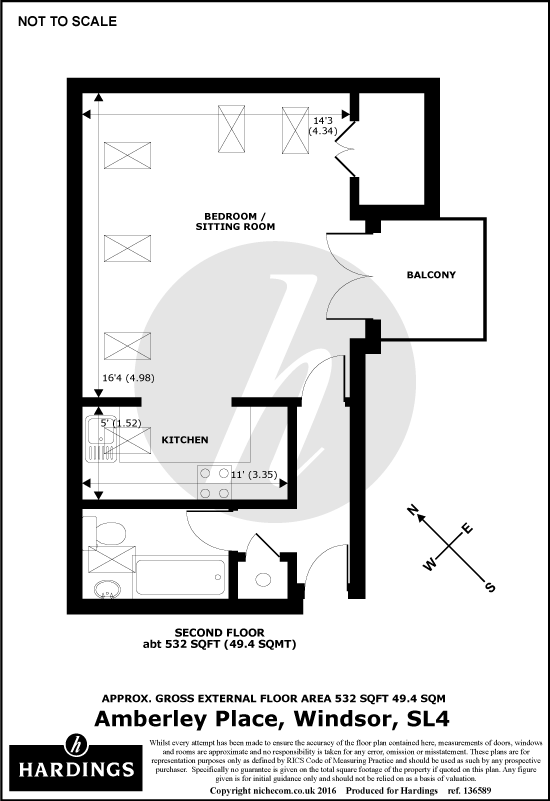 0 Bedrooms Studio to rent in Amberley Place, Windsor, Berkshire SL4