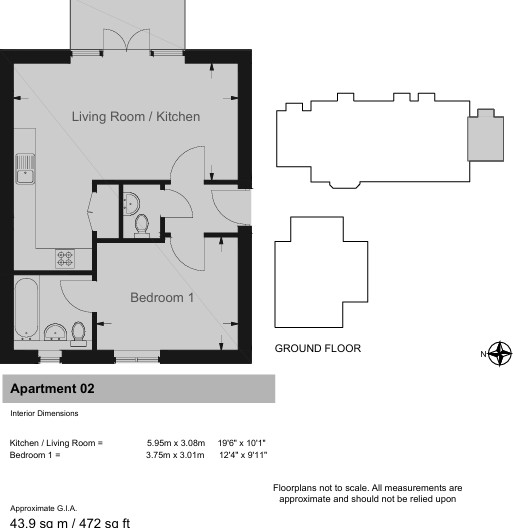 Flat 2 Connaught Place, 126 Connaught Road, Woking floorplan