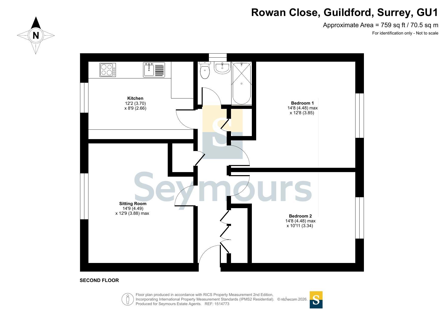 11, Rowan Close, Surrey floorplan