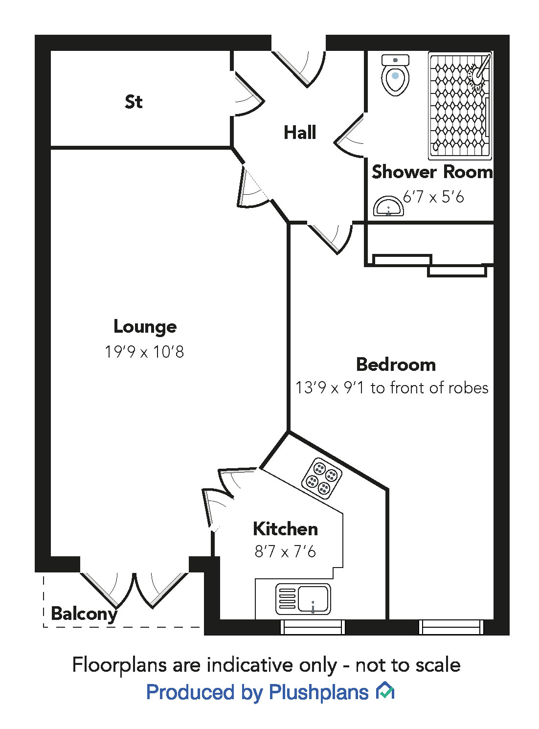 17 Kelburne Court, 53 Glasgow Road, Paisley PA1, 1 bedroom flat for ...