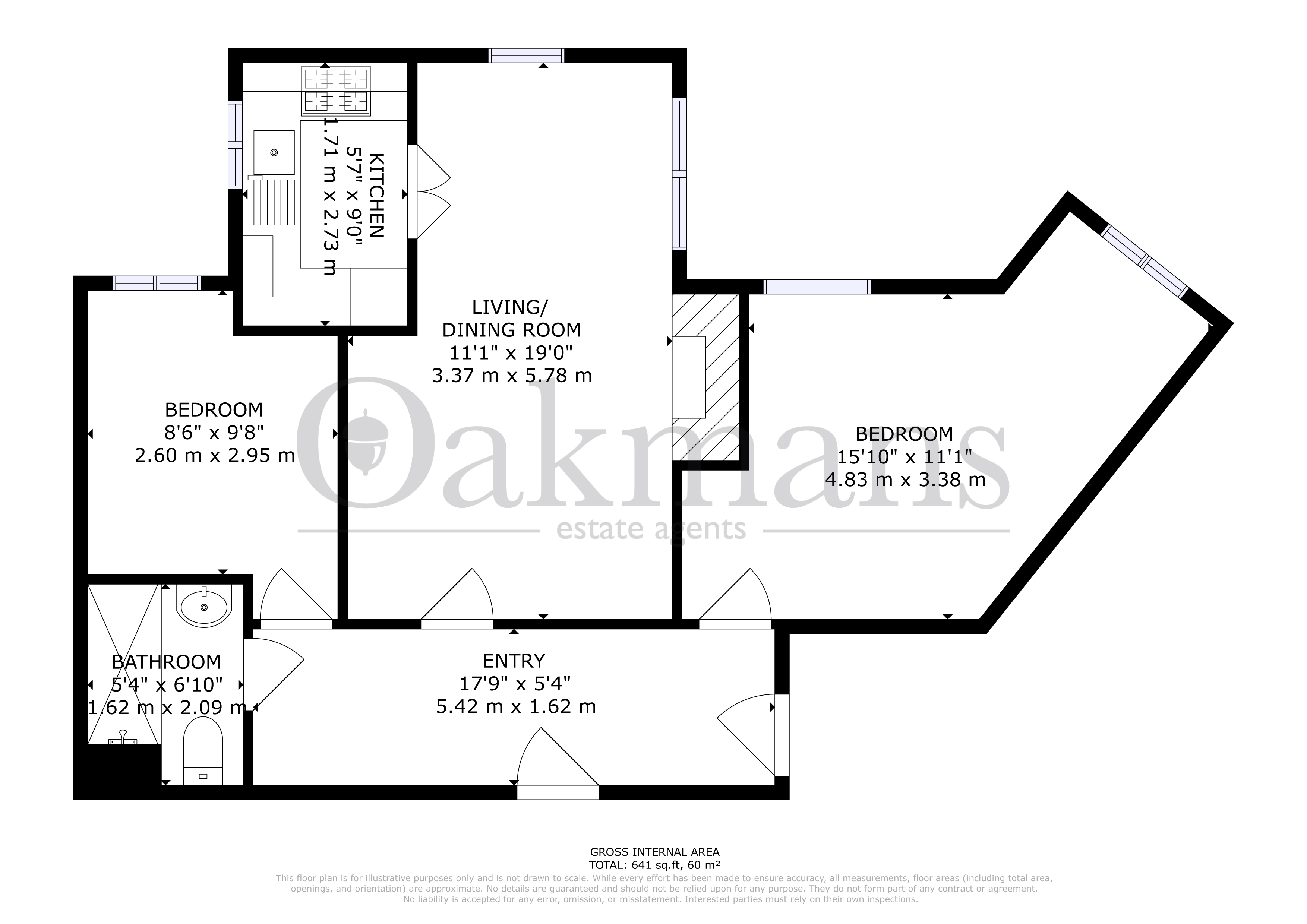 Flat 52, Beeches Court, 1, Ashill Road, Birmingham floorplan