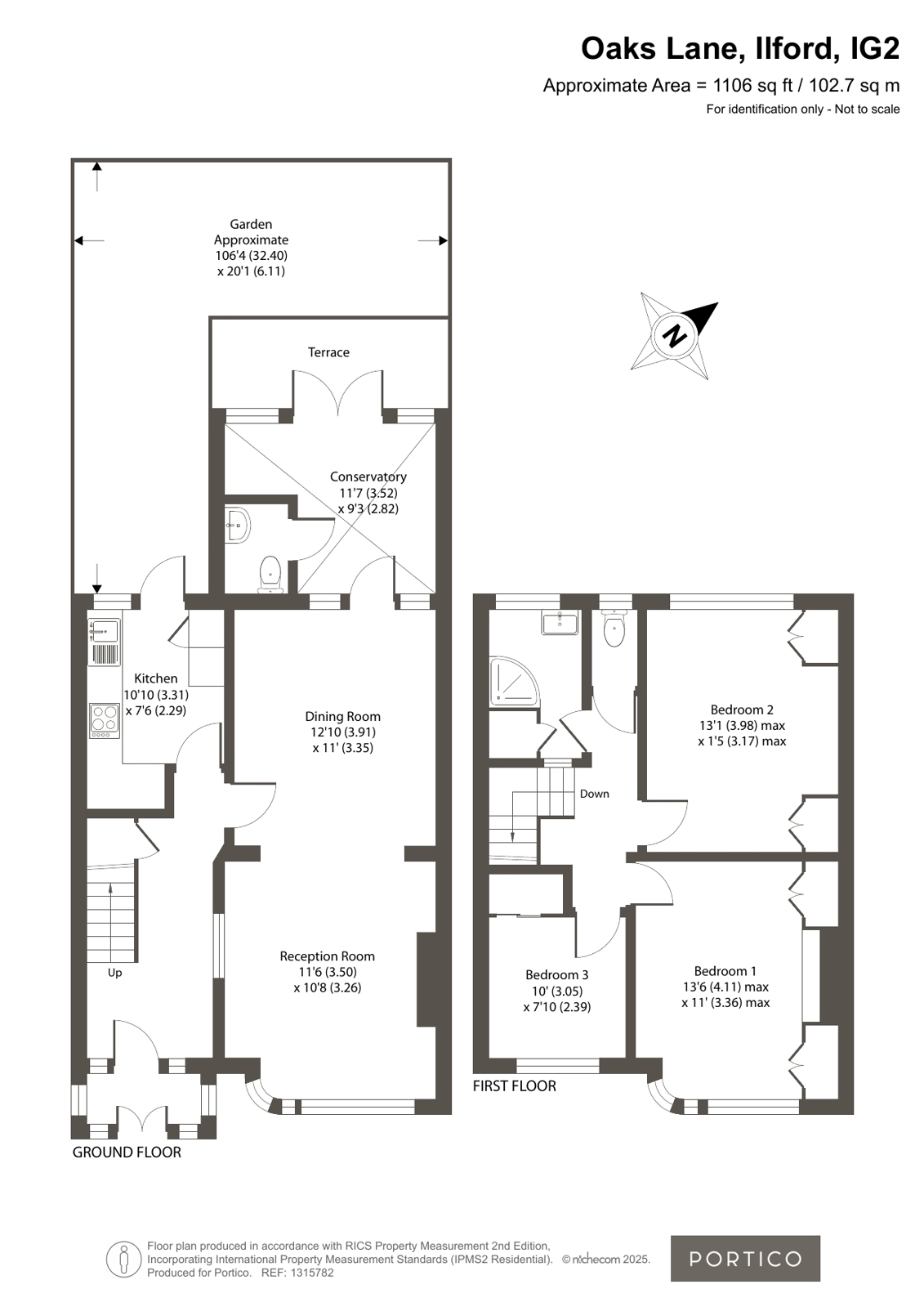 Oaks Lane, Ilford floorplan