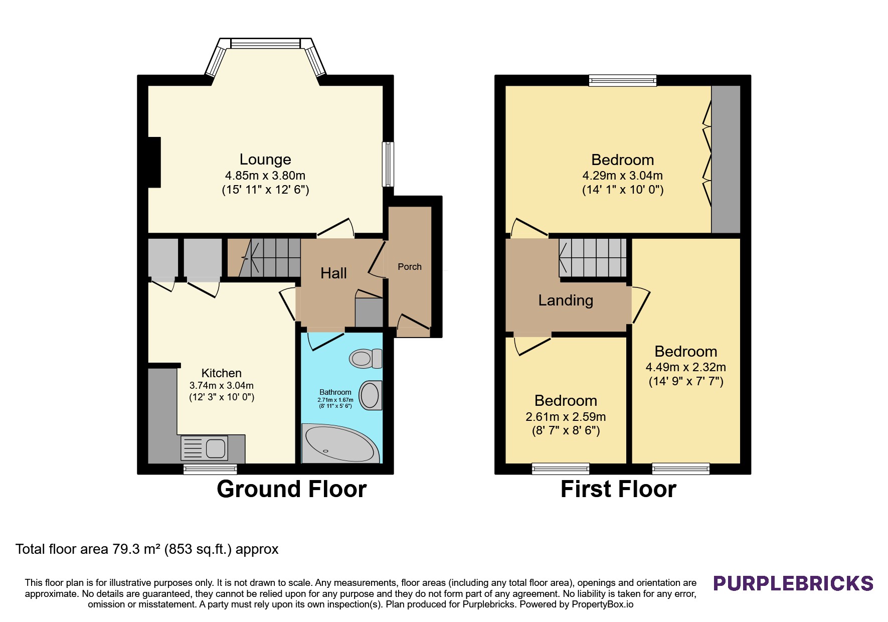 Eastfield close, Caerleon floorplan