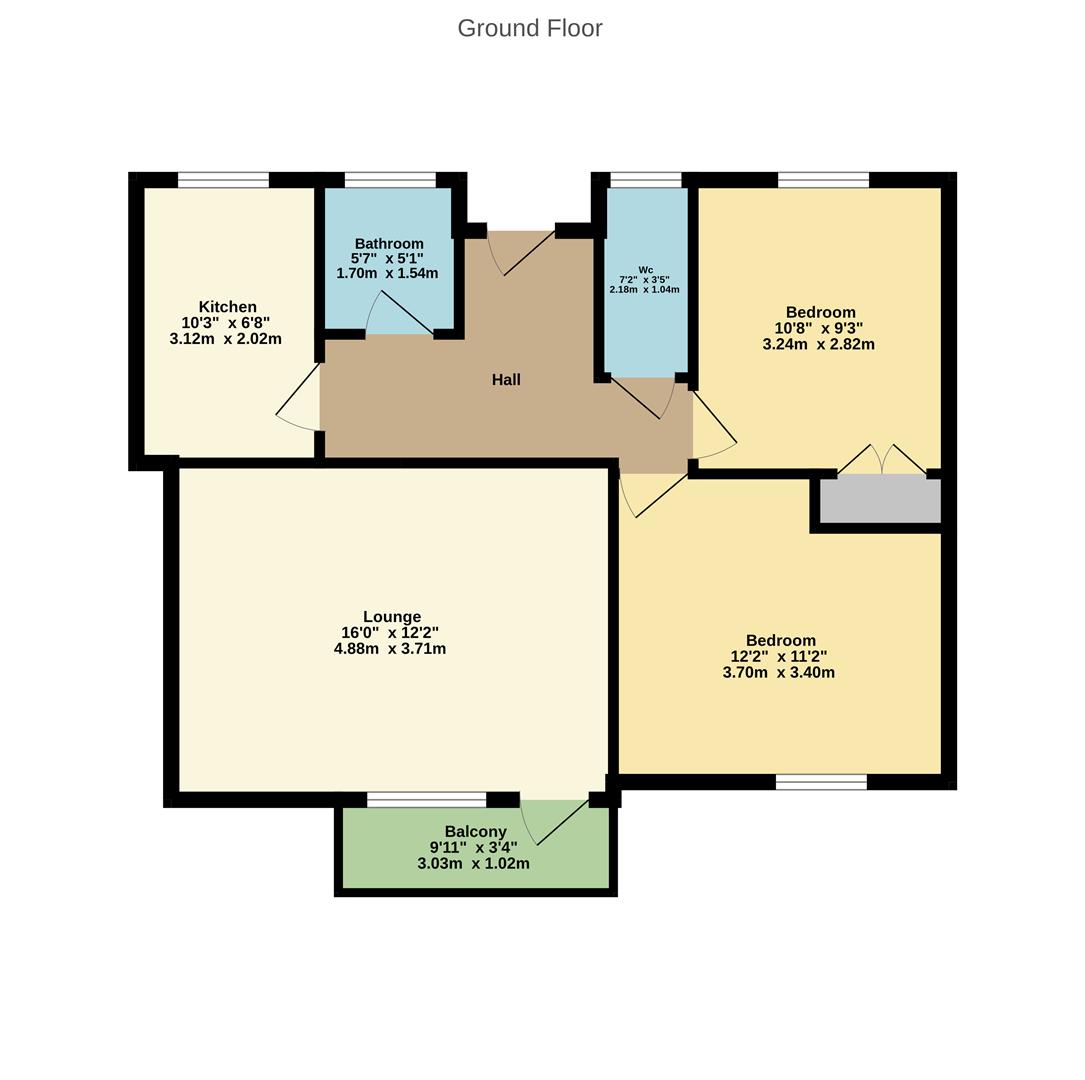 Flat 7, Palliser House, Ernest Street, London floorplan