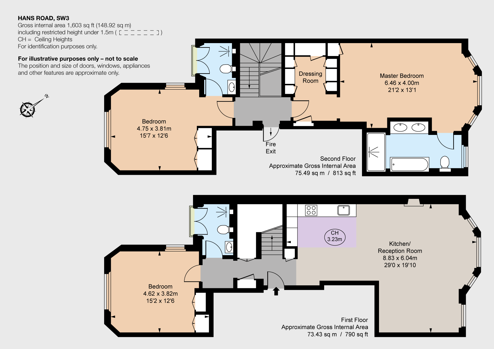 3 Bedrooms Flat to rent in Hans Road, London SW3