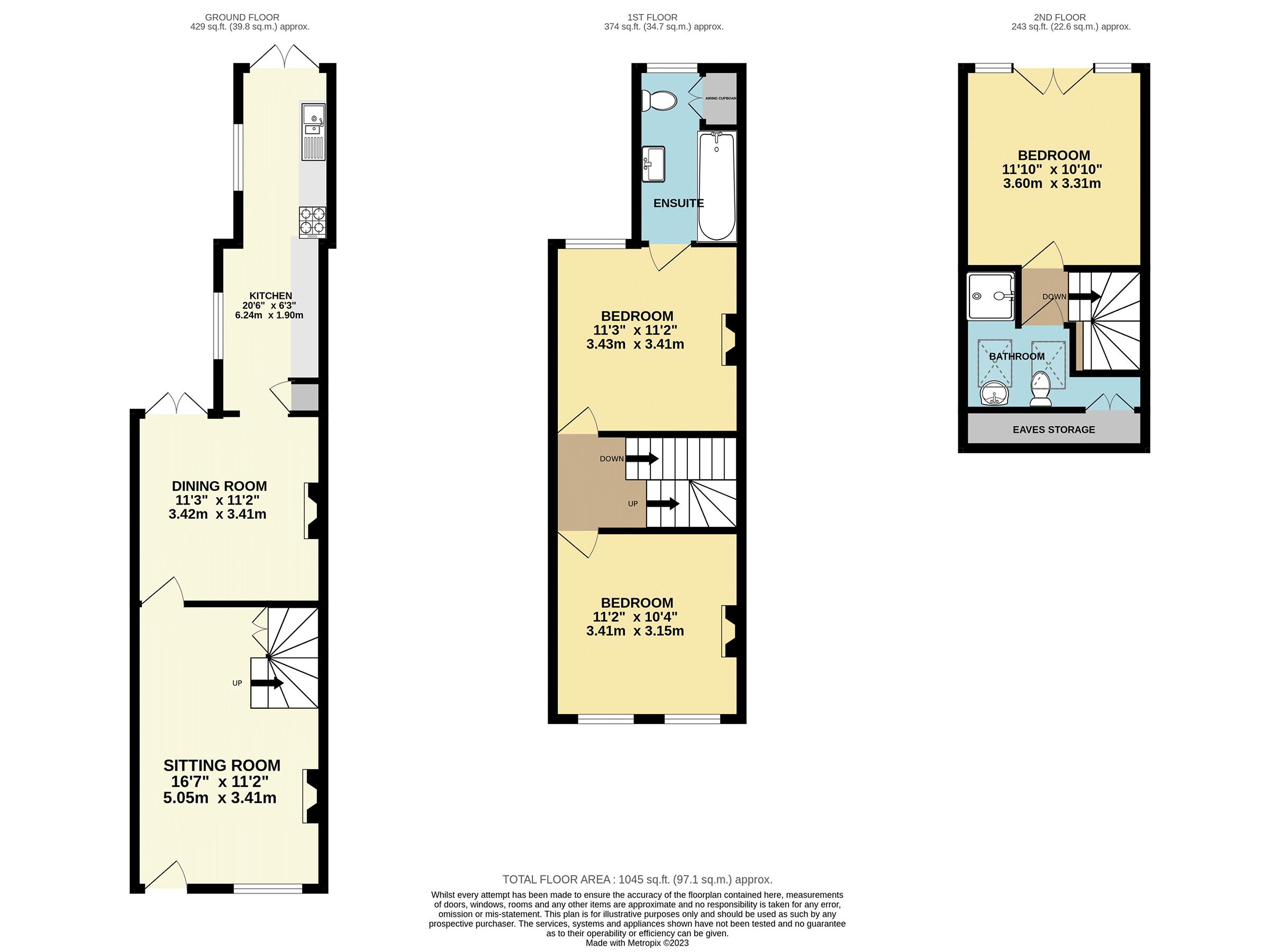 Queens Road, Thames Ditton KT7, 3 bedroom terraced house for sale
