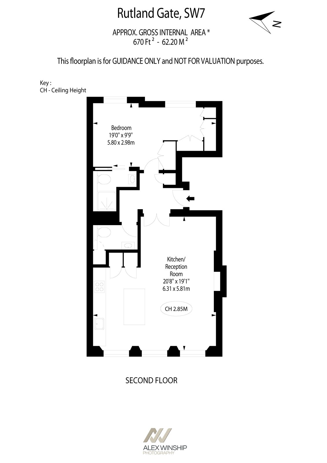 1 Bedrooms Flat for sale in Rutland Gate, London SW7