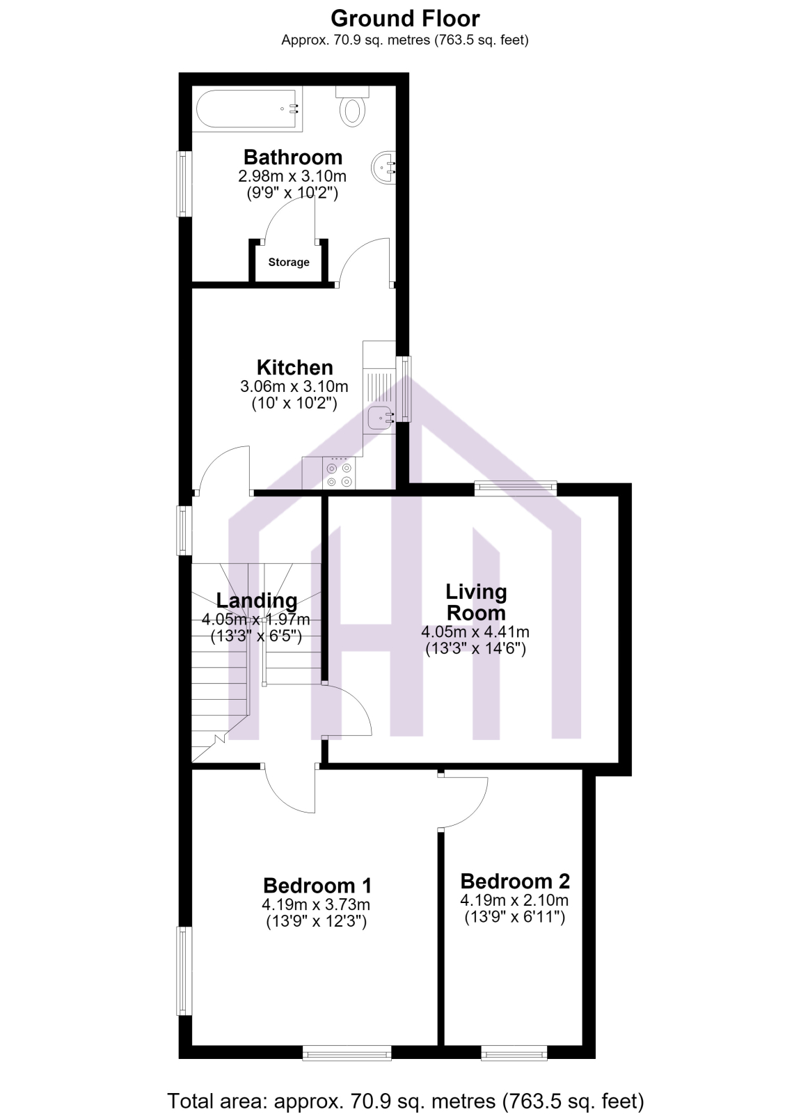 10a Tyne View, Lemington, NEWCASTLE UPON TYNE floorplan