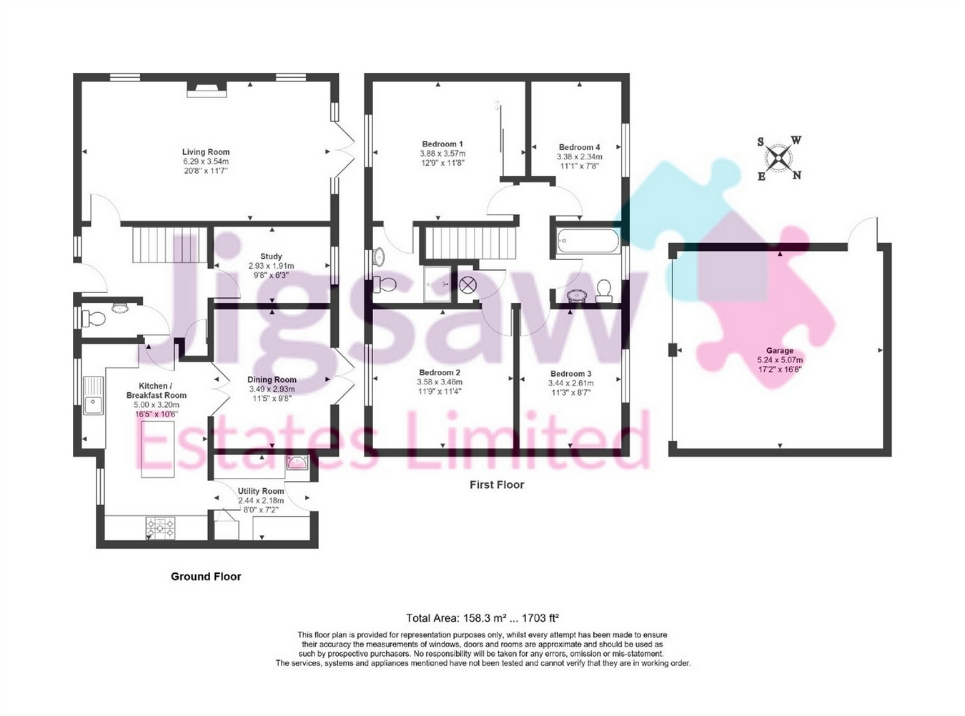 4 Bedrooms Detached house for sale in Sorrel Drive, Lightwater, Surrey GU18