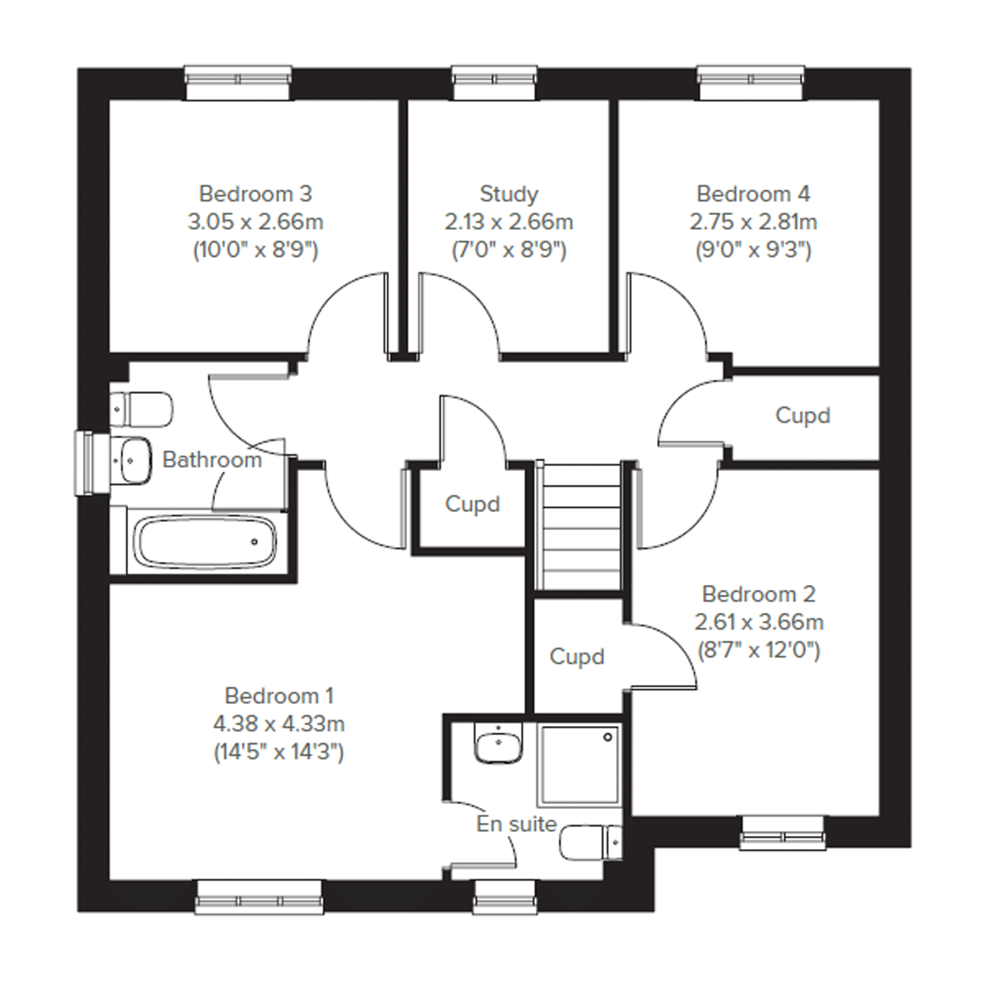 57, Oak Road, Market Weighton, York floorplan